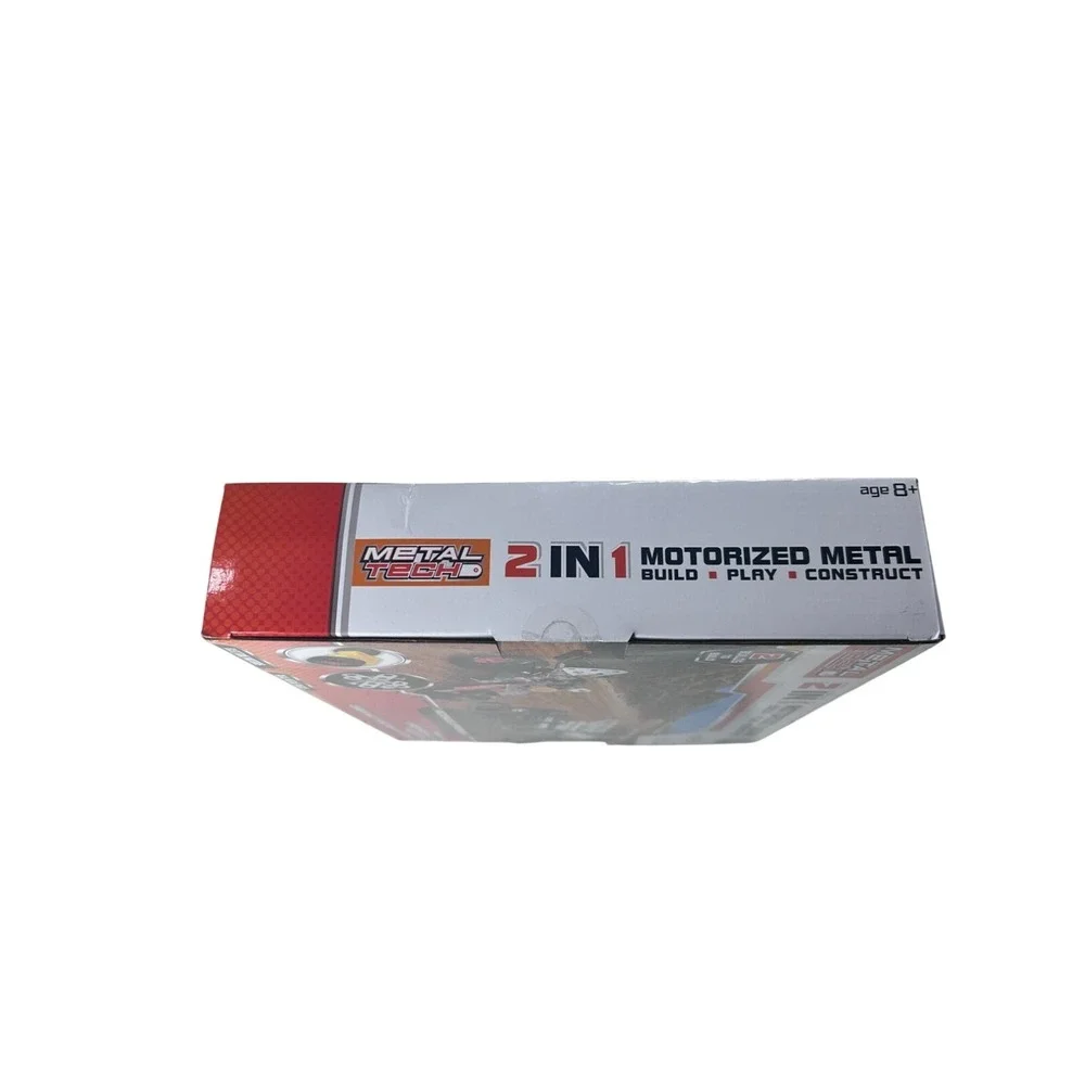 Metal Tech 2 In 1 Motorized Metal Build & Play Construction Set Real Metal Parts